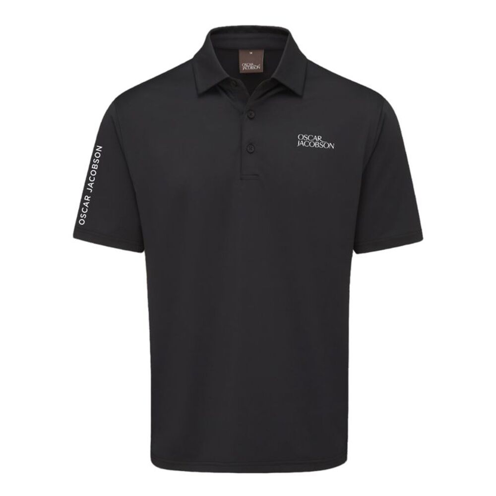 Oscar Jacobson Mens Bullock Tour Polo Shirt / Black